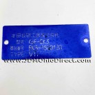 JDM EK3 Civic VTI VIN Tag